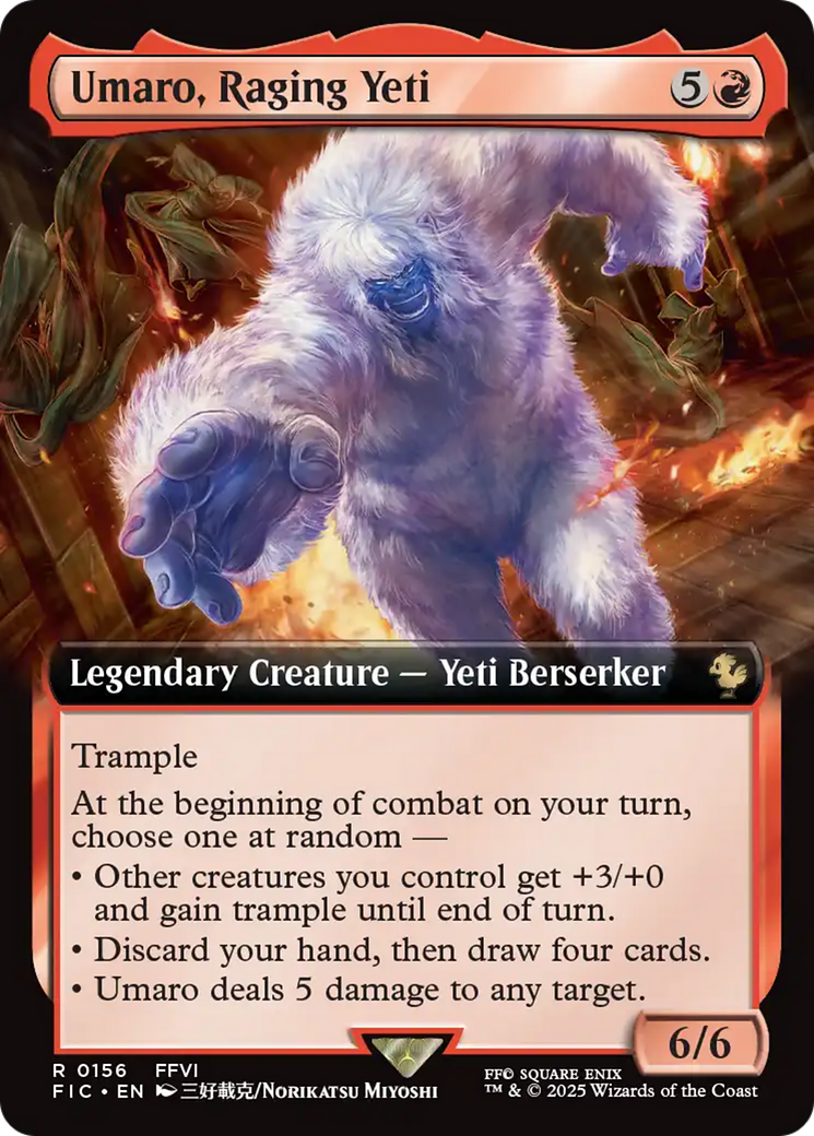 Umaro, Raging Yeti (Extended Art) [FINAL FANTASY Commander] | Galaxy Games LLC