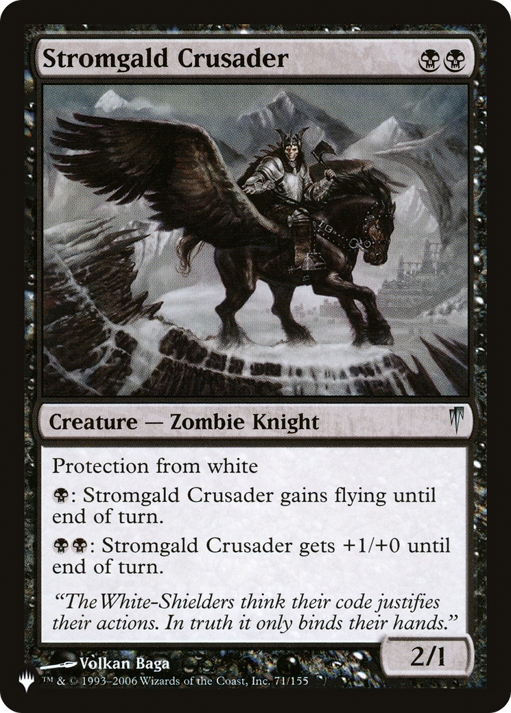 Stromgald Crusader [The List] | Galaxy Games LLC