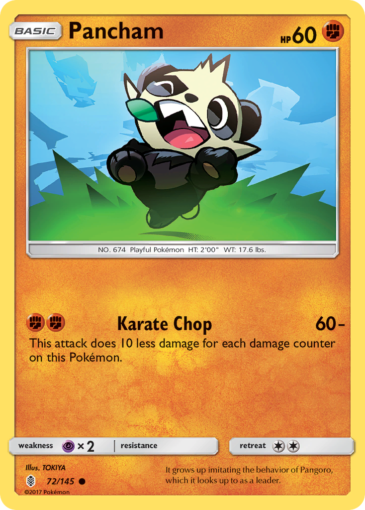 Pancham (72/145) [Sun & Moon: Guardians Rising] | Galaxy Games LLC