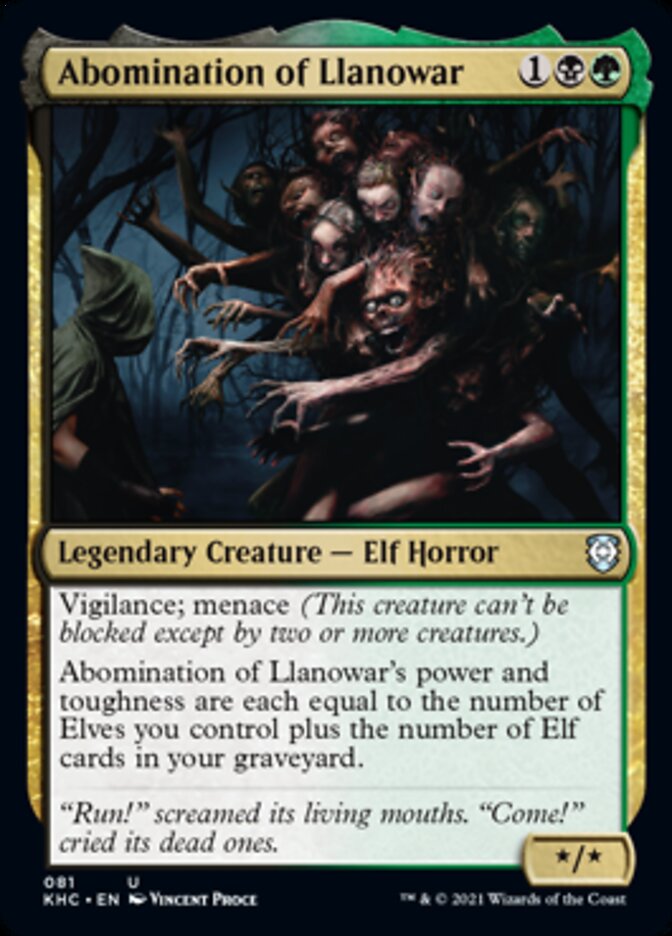 Abomination of Llanowar [Kaldheim Commander] | Galaxy Games LLC