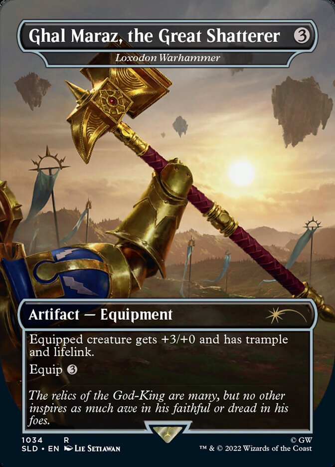 Ghal Maraz, the Great Shatterer - Loxodon Warhammer (Borderless) [Secret Lair Drop Series] | Galaxy Games LLC