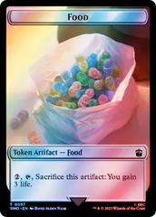 Horse // Food (0057) Double-Sided Token (Surge Foil) [Doctor Who Tokens] | Galaxy Games LLC