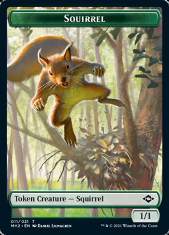 Squirrel // Zombie Double-Sided Token [Modern Horizons 2 Tokens] | Galaxy Games LLC