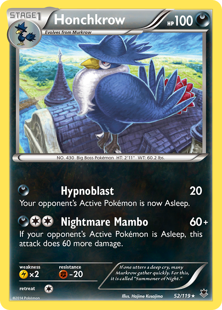 Honchkrow (52/119) [XY: Phantom Forces] | Galaxy Games LLC