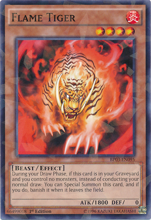 Flame Tiger [BP03-EN095] Shatterfoil Rare | Galaxy Games LLC