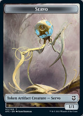 Servo // Zombie Double-Sided Token [Dungeons & Dragons: Adventures in the Forgotten Realms Commander Tokens] | Galaxy Games LLC