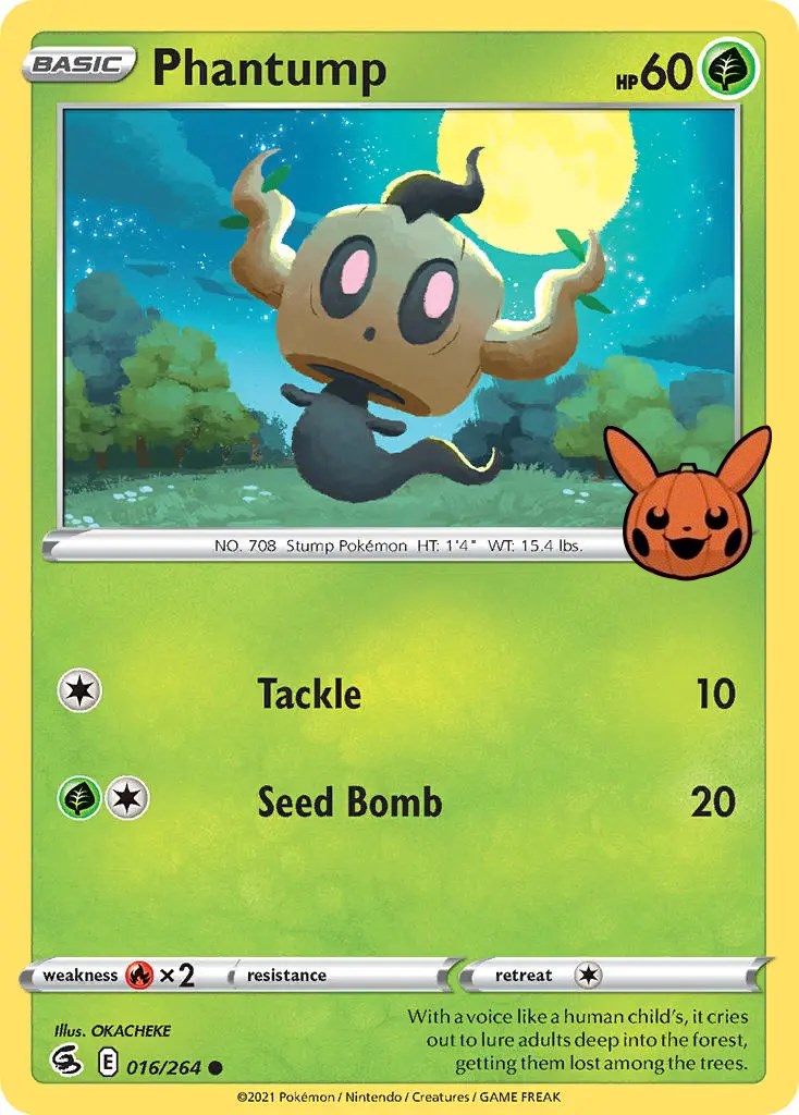 Phantump (016/264) [Trick or Trade] | Galaxy Games LLC