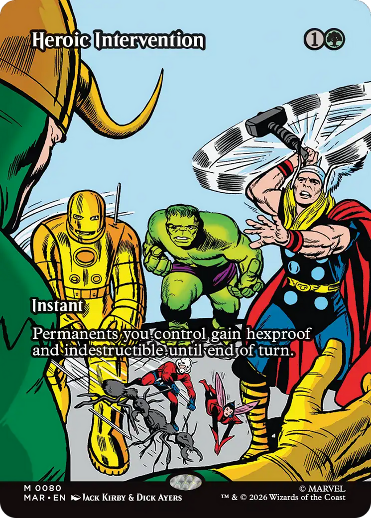 Heroic Intervention (0080) (Borderless) [Marvel Universe: Eternal-Legal] | Galaxy Games LLC