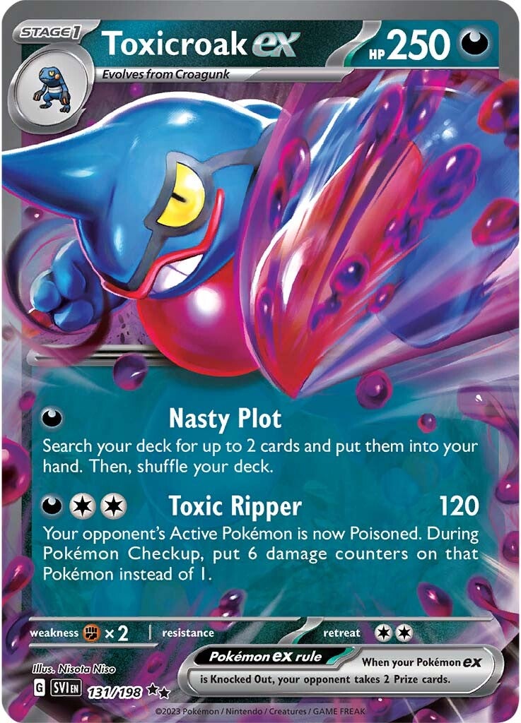 Toxicroak ex (131/198) [Scarlet & Violet: Base Set] | Galaxy Games LLC