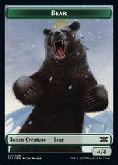 Bear // Monk Double-Sided Token [Double Masters 2022 Tokens] | Galaxy Games LLC