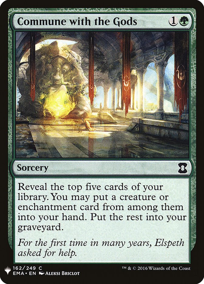 Commune with the Gods [Mystery Booster] | Galaxy Games LLC