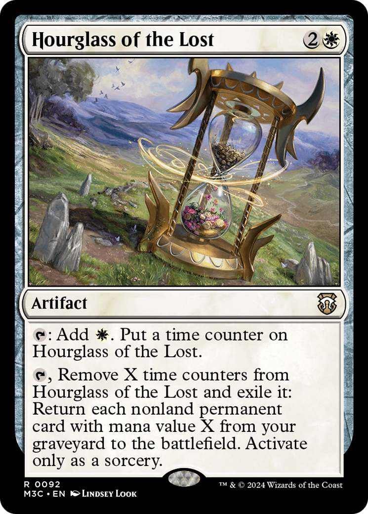 Hourglass of the Lost (Ripple Foil) [Modern Horizons 3 Commander] | Galaxy Games LLC