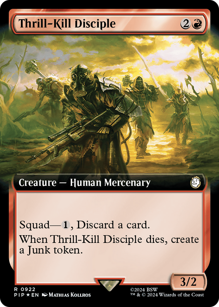 Thrill-Kill Disciple (Extended Art) (Surge Foil) [Fallout] | Galaxy Games LLC