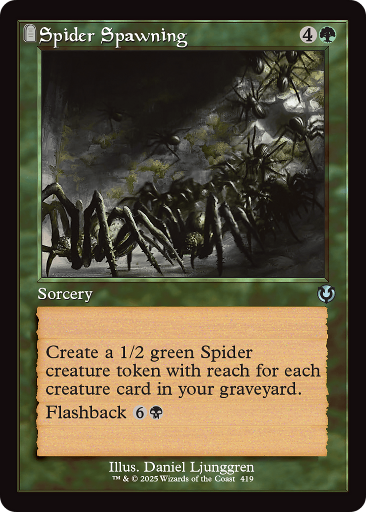 Spider Spawning (Retro Frame) [Innistrad Remastered] | Galaxy Games LLC