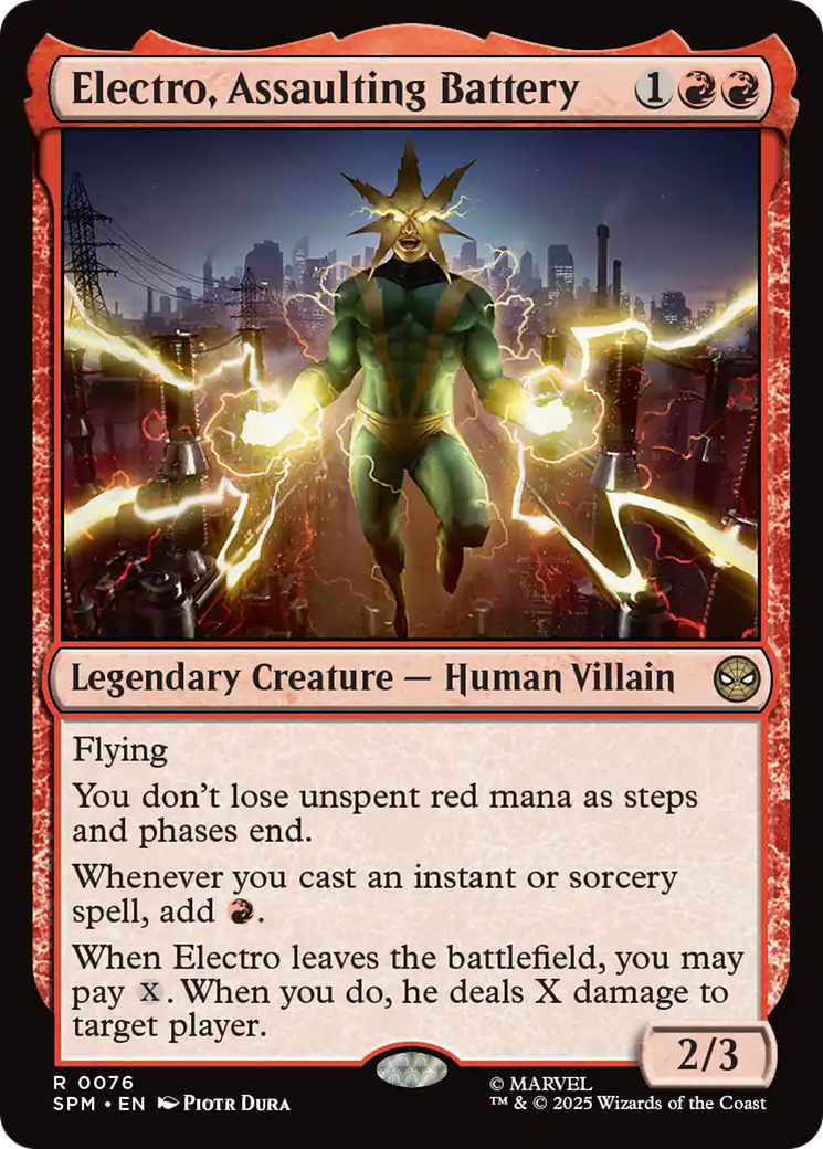 Electro, Assaulting Battery [Marvel's Spider-Man] | Galaxy Games LLC