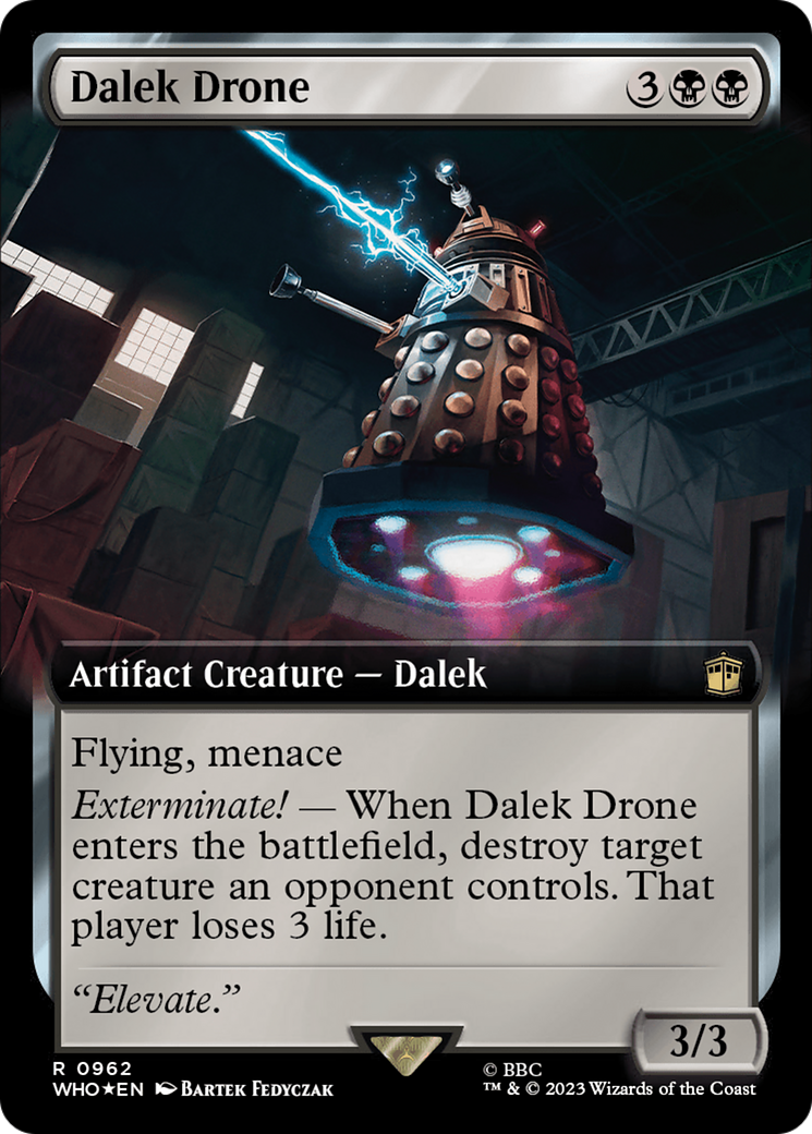 Dalek Drone (Extended Art) (Surge Foil) [Doctor Who] | Galaxy Games LLC