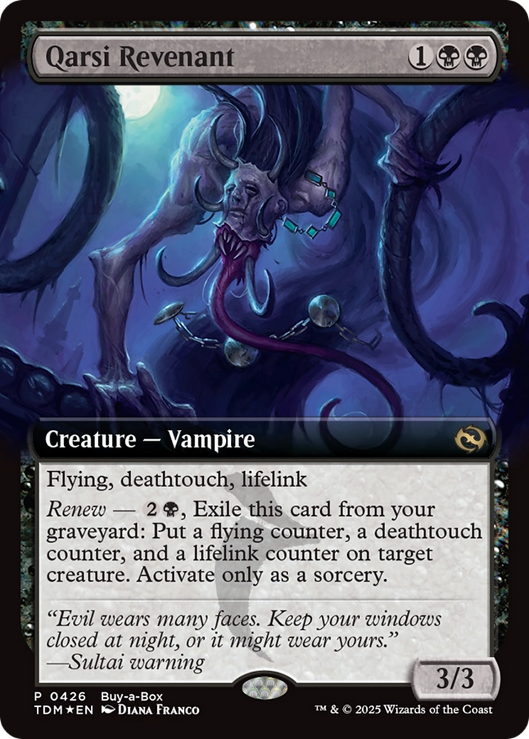 Qarsi Revenant (Extended Art) (Buy-A-Box) [Tarkir: Dragonstorm Promos] | Galaxy Games LLC
