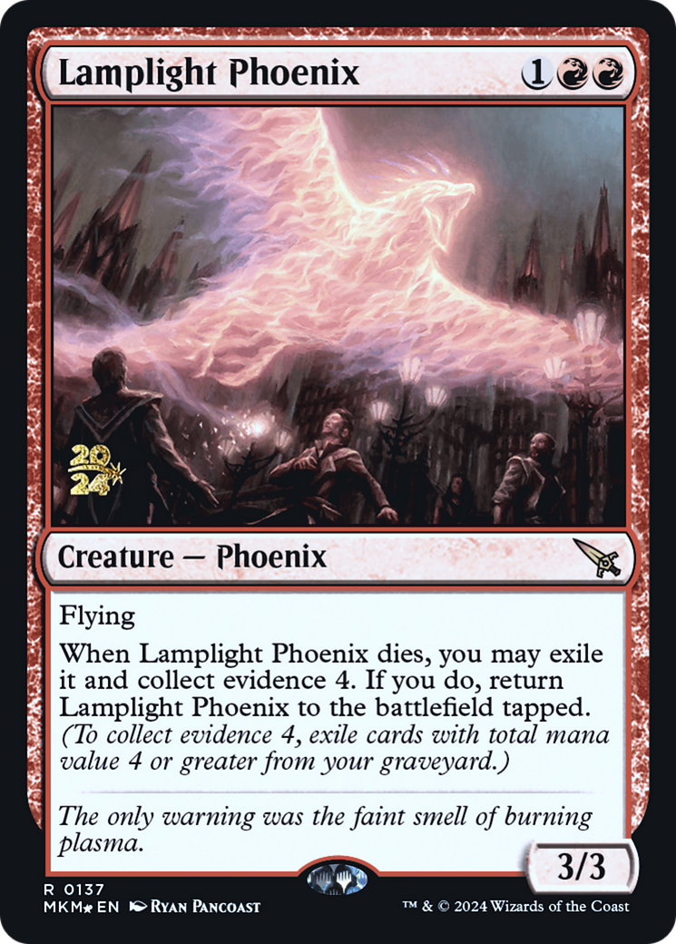 Lamplight Phoenix [Murders at Karlov Manor Prerelease Promos] | Galaxy Games LLC