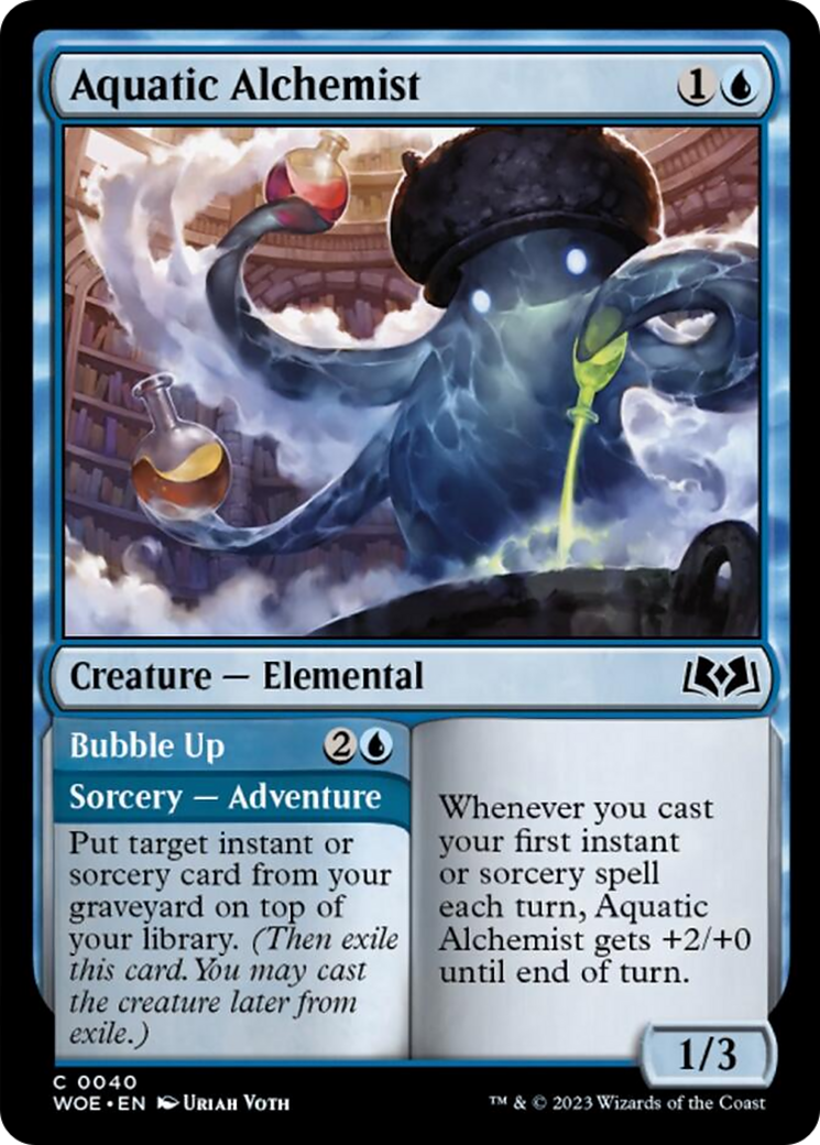 Aquatic Alchemist // Bubble Up [Wilds of Eldraine] | Galaxy Games LLC