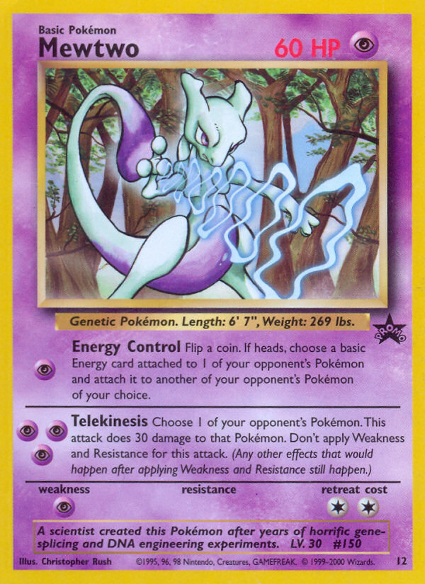 Mewtwo (12) [Wizards of the Coast: Black Star Promos] | Galaxy Games LLC