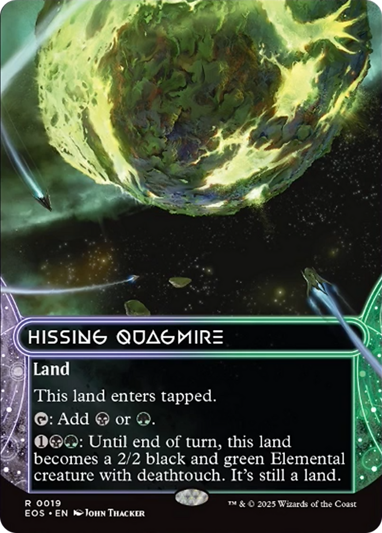 Hissing Quagmire (0019) (Borderless) [Edge of Eternities: Stellar Sights] | Galaxy Games LLC