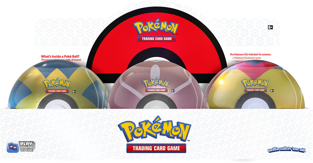 Poke Ball Tin Display (2022) | Galaxy Games LLC