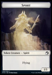 Spirit // Zombie (015) Double-Sided Token [Innistrad: Midnight Hunt Tokens] | Galaxy Games LLC