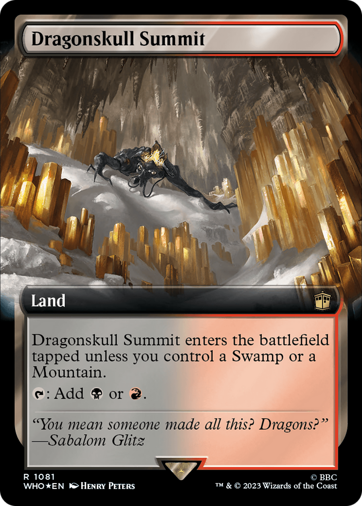 Dragonskull Summit (Extended Art) (Surge Foil) [Doctor Who] | Galaxy Games LLC