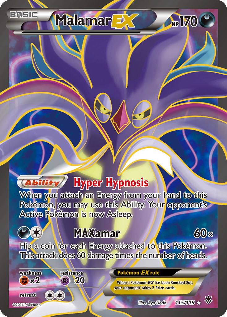 Malamar EX (115/119) [XY: Phantom Forces] | Galaxy Games LLC
