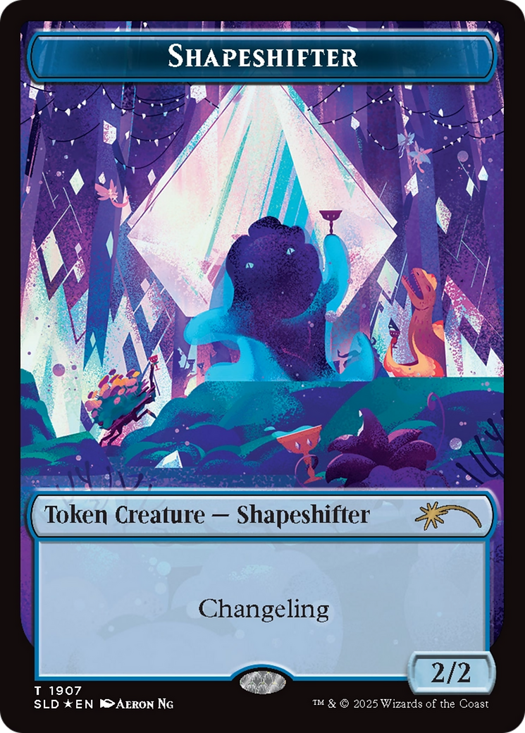 Shapeshifter Token (1907) (Double Rainbow Foil) [Secret Lair Drop Series] | Galaxy Games LLC