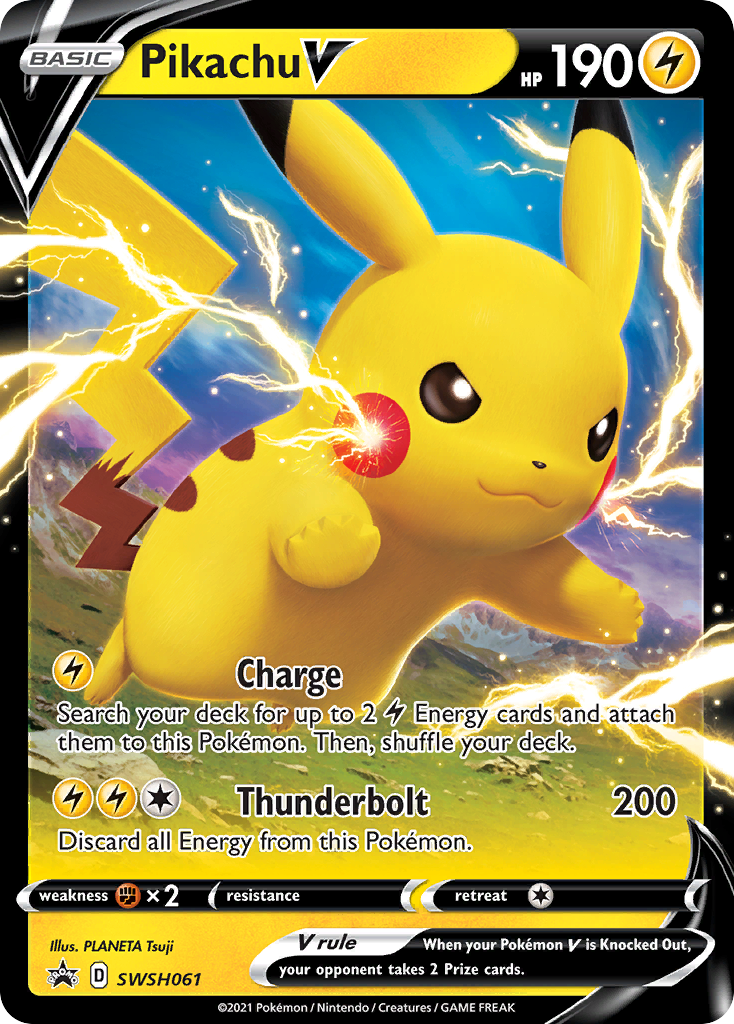 Pikachu V (SWSH061) [Sword & Shield: Black Star Promos] | Galaxy Games LLC