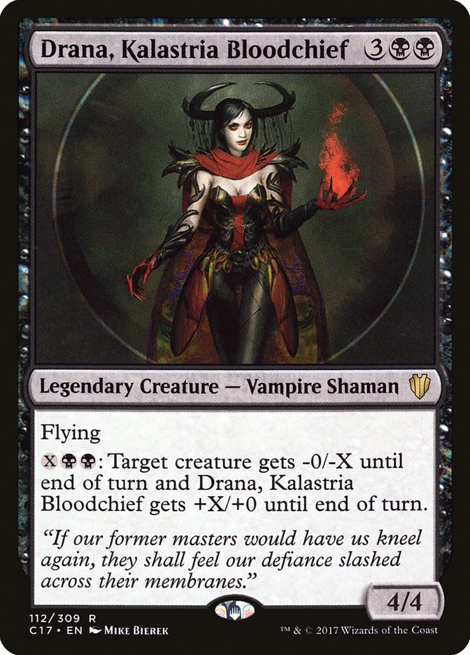 Drana, Kalastria Bloodchief [Commander 2017] | Galaxy Games LLC