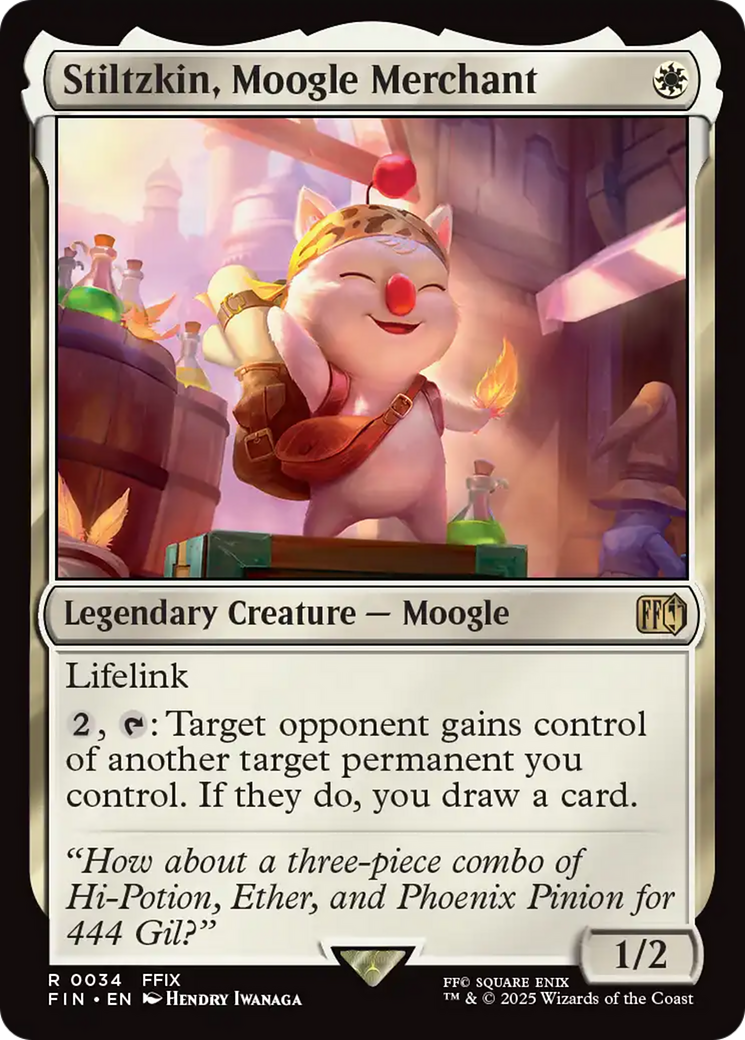 Stiltzkin, Moogle Merchant [FINAL FANTASY] | Galaxy Games LLC