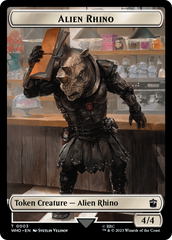 Alien Rhino // Alien Warrior Double-Sided Token [Doctor Who Tokens] | Galaxy Games LLC