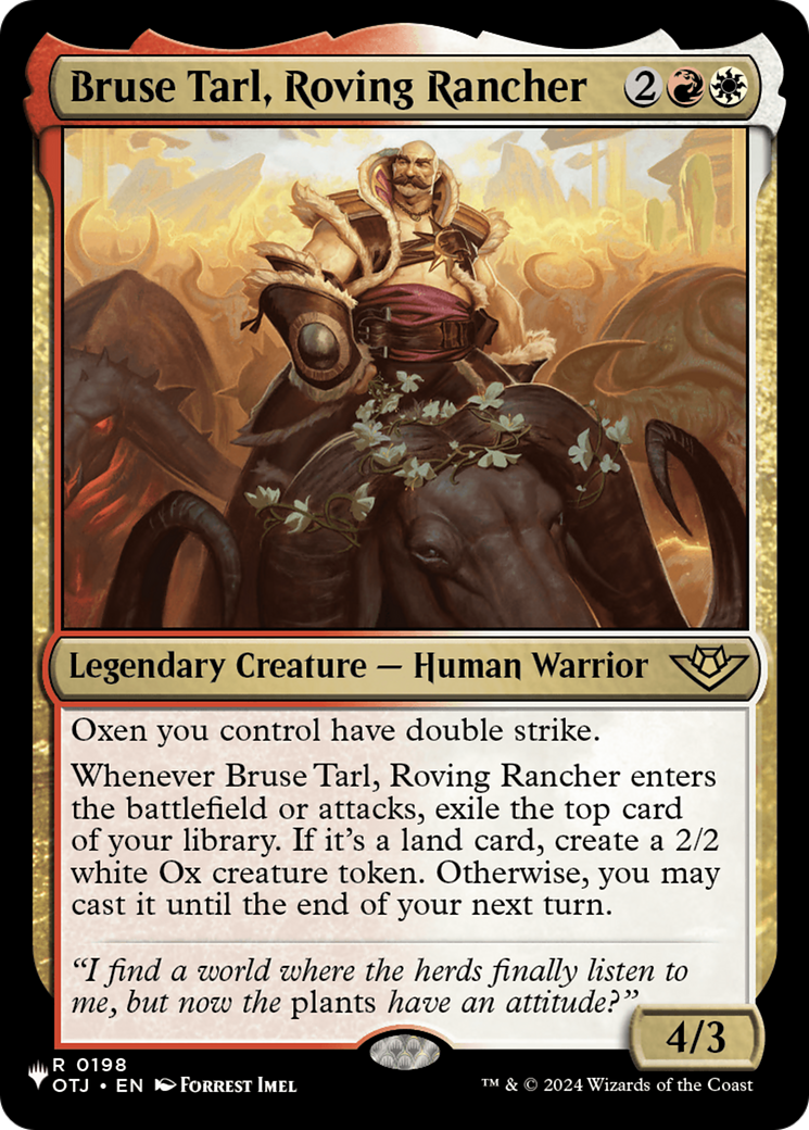 Bruse Tarl, Roving Rancher (OTJ) [The List] | Galaxy Games LLC