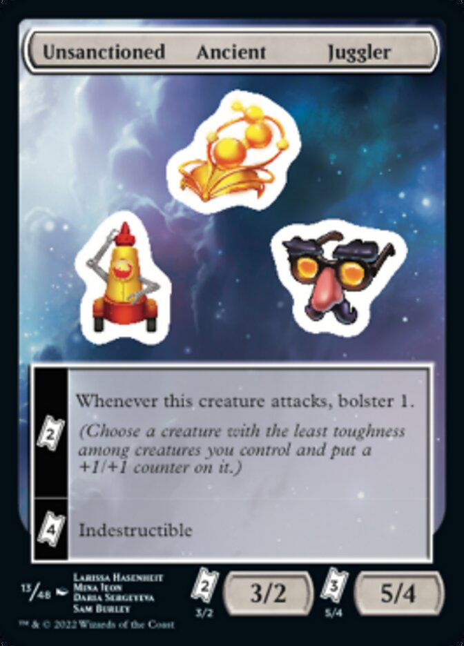 Unsanctioned Ancient Juggler [Unfinity Stickers] | Galaxy Games LLC