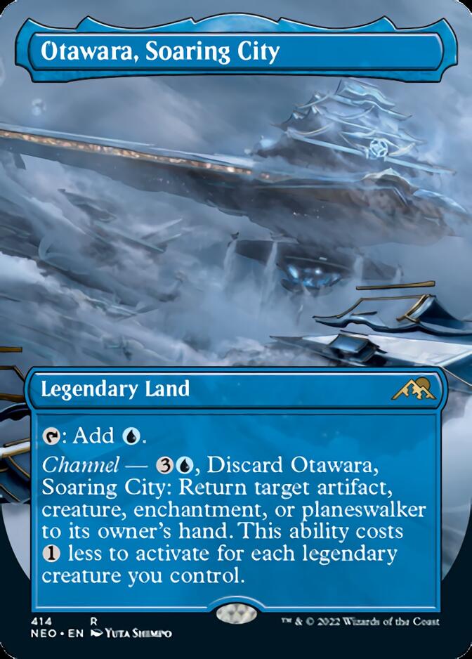Otawara, Soaring City (Borderless Alternate Art) [Kamigawa: Neon Dynasty] | Galaxy Games LLC