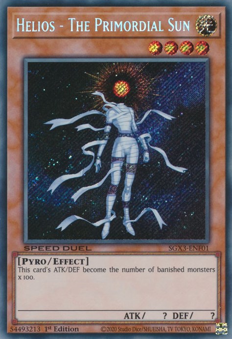 Helios - The Primordial Sun [SGX3-ENF01] Secret Rare | Galaxy Games LLC