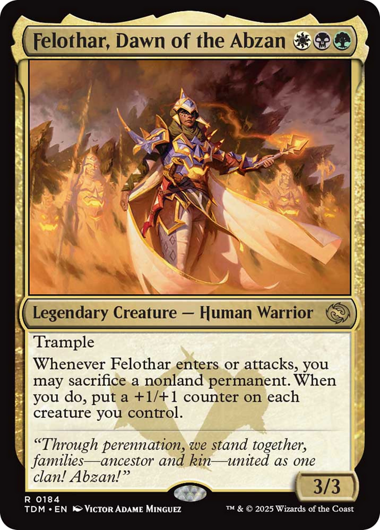Felothar, Dawn of the Abzan [Tarkir: Dragonstorm] | Galaxy Games LLC