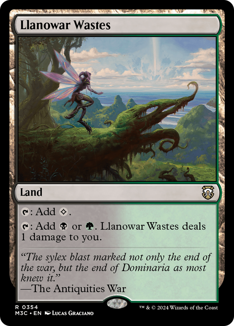 Llanowar Wastes (Ripple Foil) [Modern Horizons 3 Commander] | Galaxy Games LLC