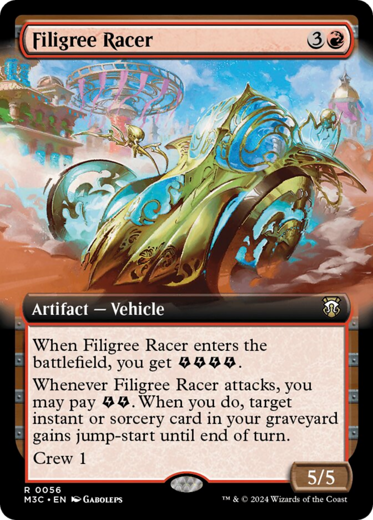 Filigree Racer (Extended Art) [Modern Horizons 3 Commander] | Galaxy Games LLC