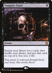 Vampiric Tutor [The List] | Galaxy Games LLC