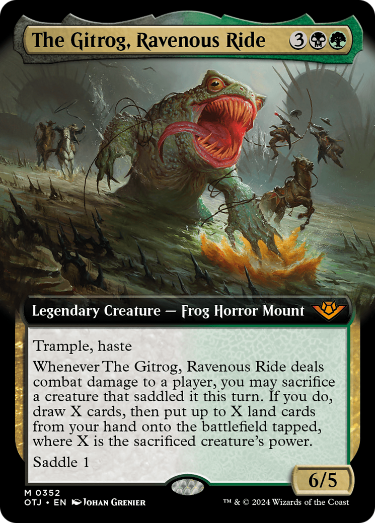 The Gitrog, Ravenous Ride (Extended Art) [Outlaws of Thunder Junction] | Galaxy Games LLC