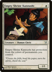 Empty-Shrine Kannushi [The List Reprints] | Galaxy Games LLC