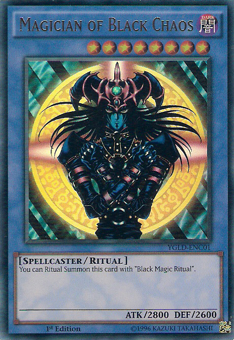Magician of Black Chaos [YGLD-ENC01] Ultra Rare | Galaxy Games LLC