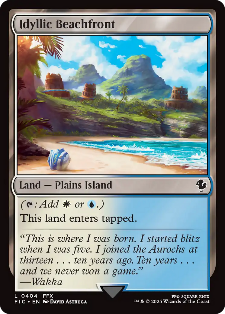Idyllic Beachfront [FINAL FANTASY Commander] | Galaxy Games LLC