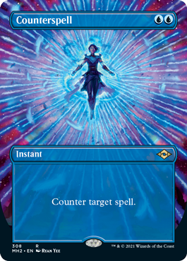 Counterspell (Borderless Alternate Art) [Modern Horizons 2] | Galaxy Games LLC