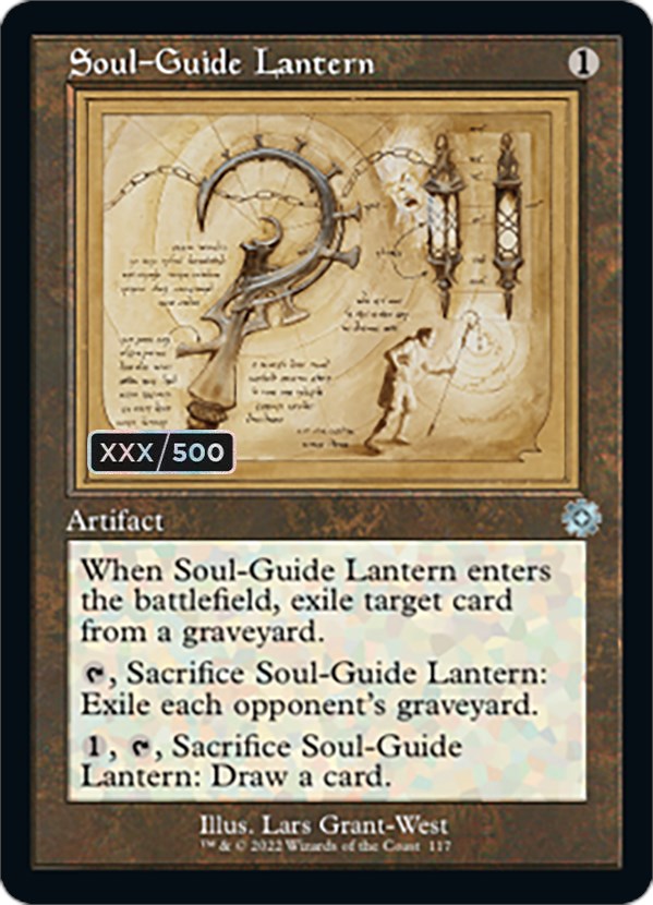 Soul-Guide Lantern (Retro Schematic) (Serialized) [The Brothers' War Retro Artifacts] | Galaxy Games LLC