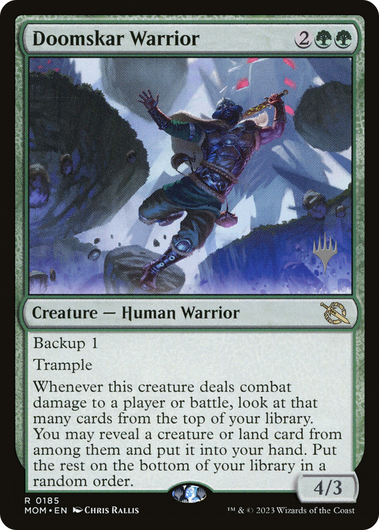 Doomskar Warrior (Promo Pack) [March of the Machine Promos] | Galaxy Games LLC