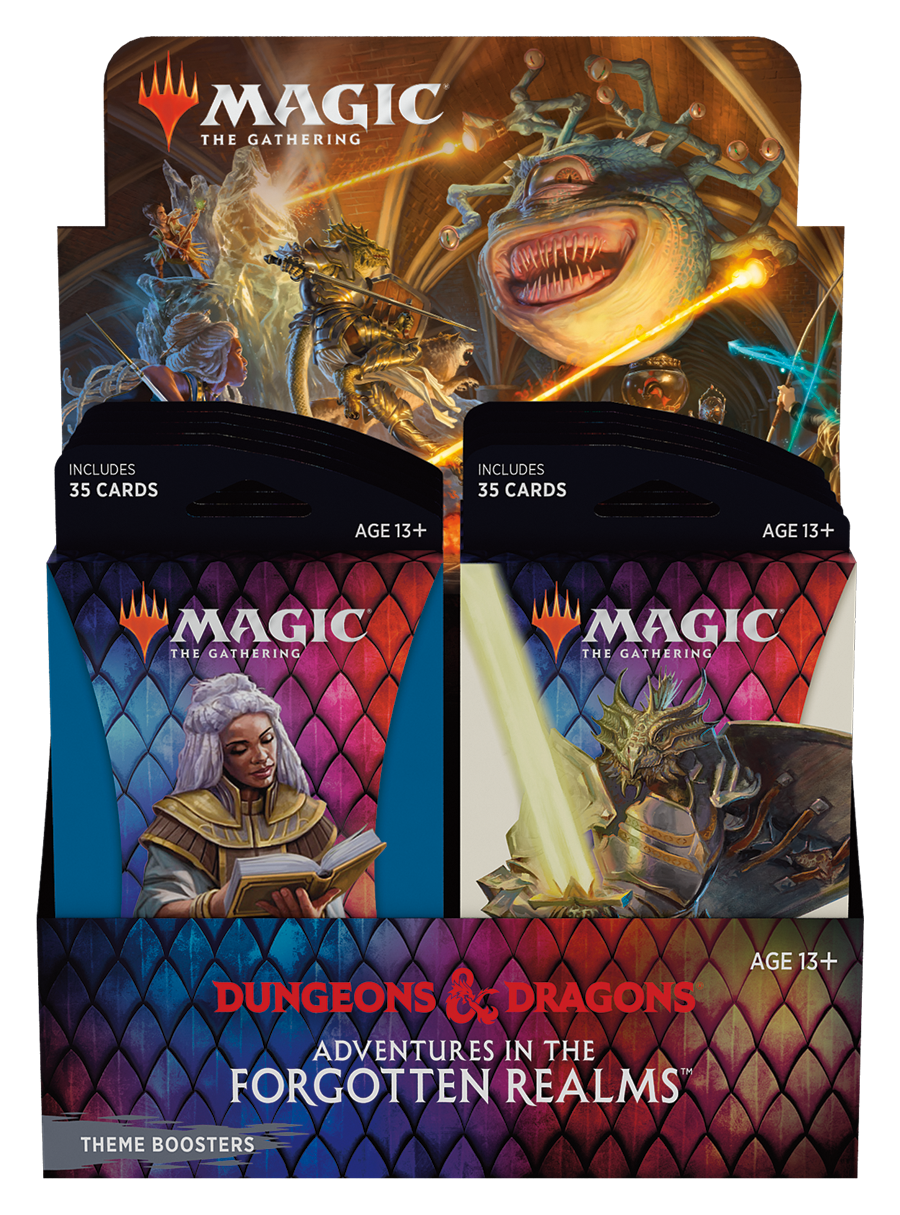 Dungeons & Dragons: Adventures in the Forgotten Realms - Theme Booster Display | Galaxy Games LLC